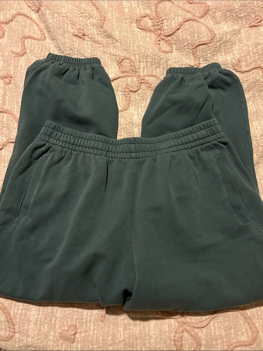 Calvin Klein Dark Green Cozy Jogger Pants